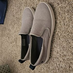 Sperry Gray Loafers with Elastic Panel and Rubber Sole